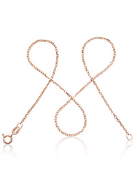 Ankerkette Roségold Vergoldet – Feine Roségoldkette Damen 925 Sterling Silber, 1,55mm 5