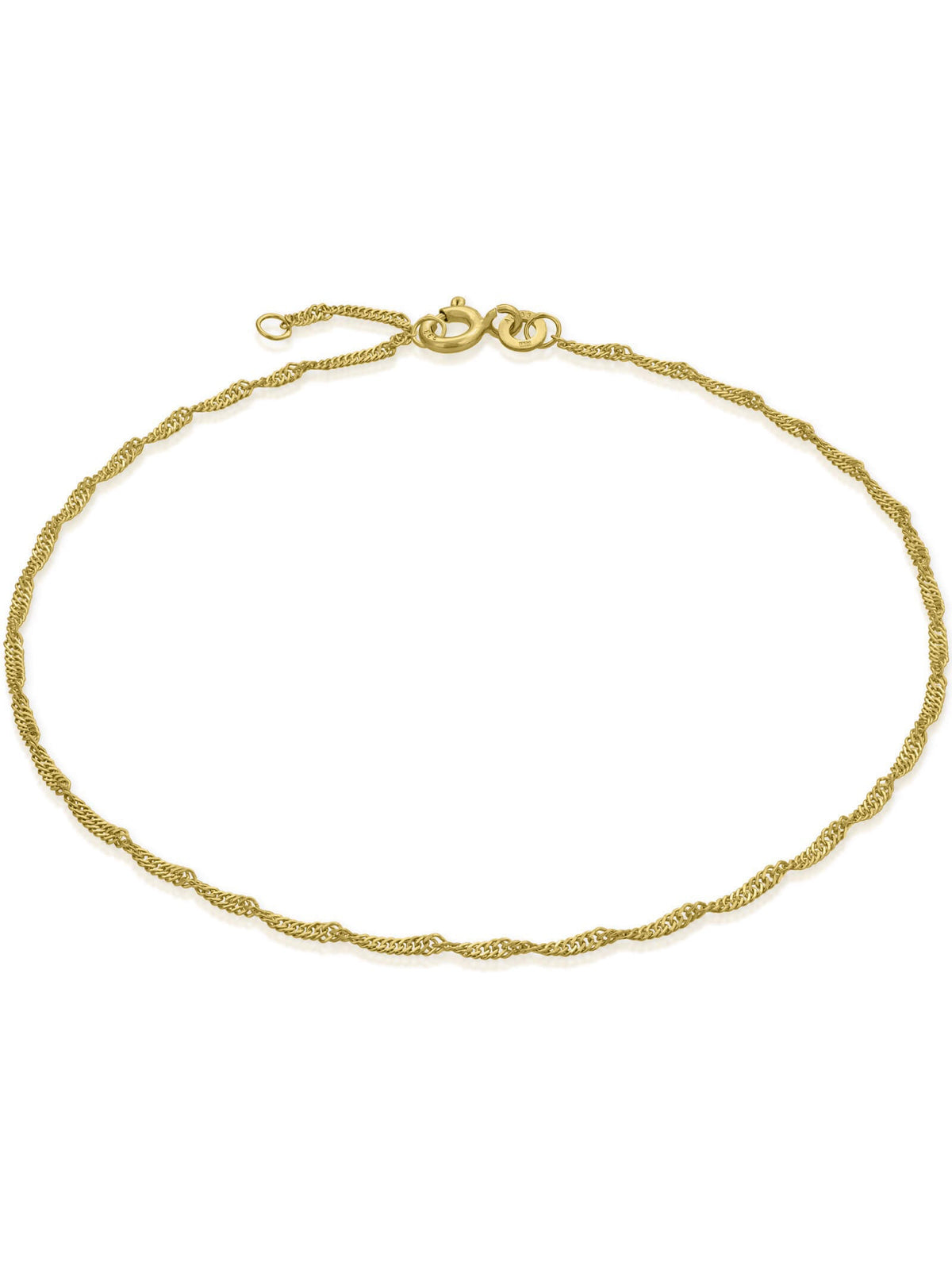 Fußkette Singapurkette SINGAPORE Filigran aus 333er Gold (8 Karat)