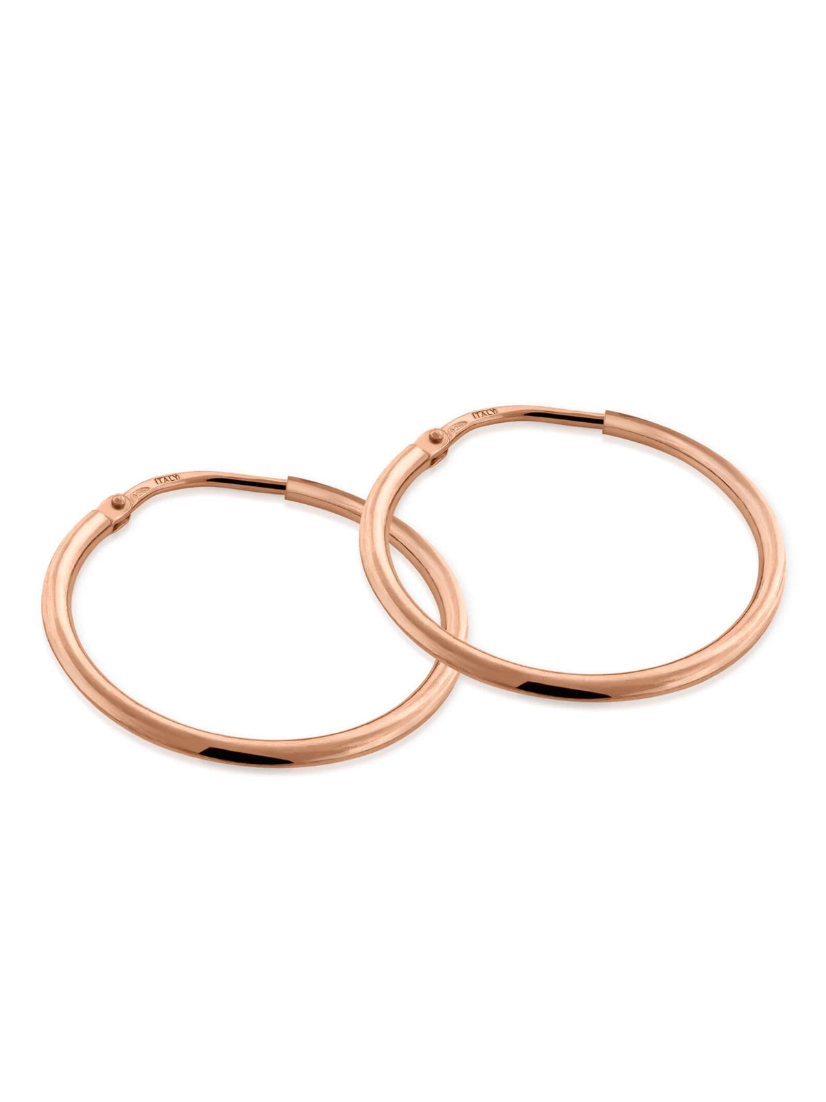 Kreis Creolen HOOP Dezent Roségold Vergoldet