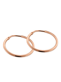 Kreis Creolen HOOP Dezent Roségold Vergoldet 1