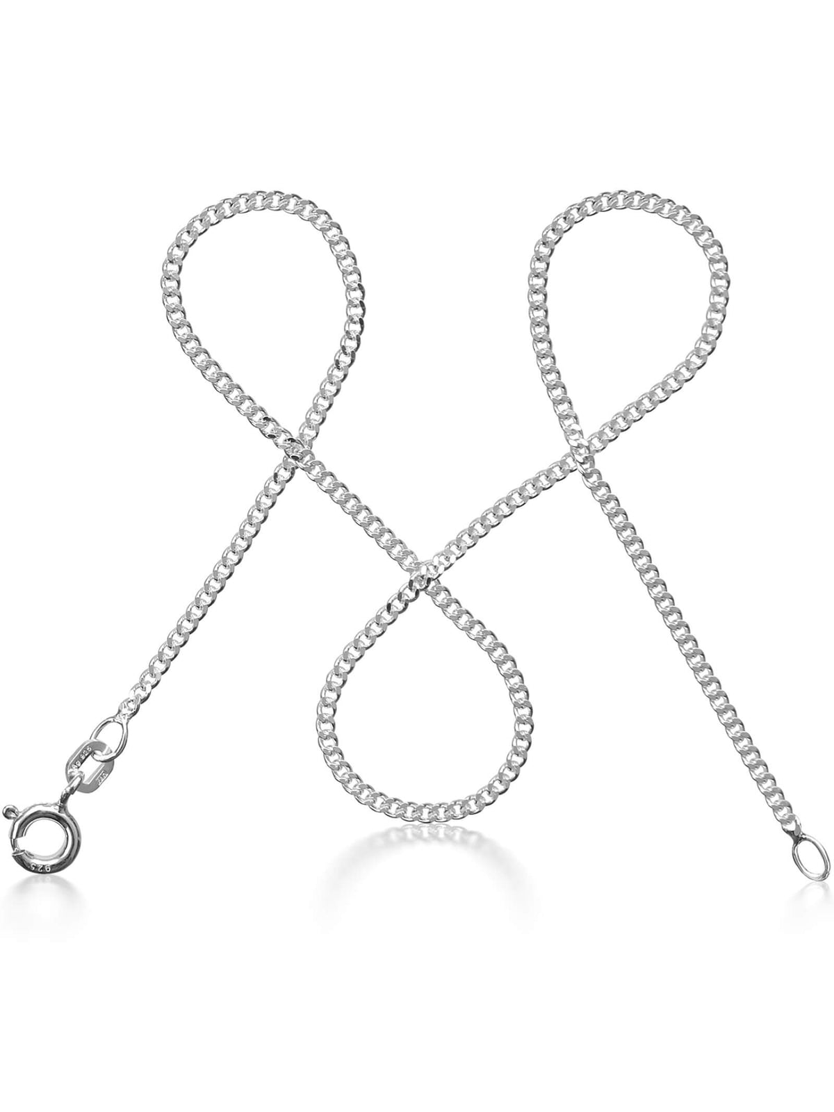 Panzerkette 925 Sterling Silber – Feine Silberkette Damen, 1,7mm