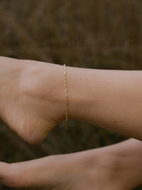 Fußkette Singapurkette SINGAPORE Original aus 333er Gold (8 Karat) 3