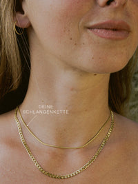 Schlangenkette HEARTFELT Filigran aus 333er Gold (8 Karat) 2