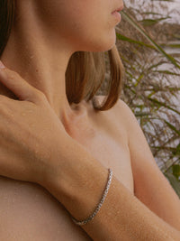 Armband Königskette 2,8 mm Rhodiniert Silber 3