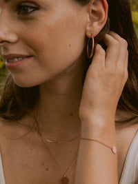 Kreis Creolen HOOP Klassisch Roségold Vergoldet 4