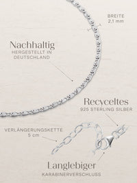 Fußkette S-Panzerkette TIMELESS Silber 3