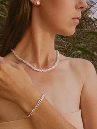 Armband Dollarkette 5,4 mm Silber 1
