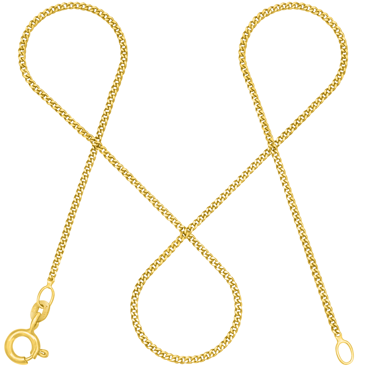 Panzerkette TIMELESS Minimalistisch aus 585er Gold (14 Karat)