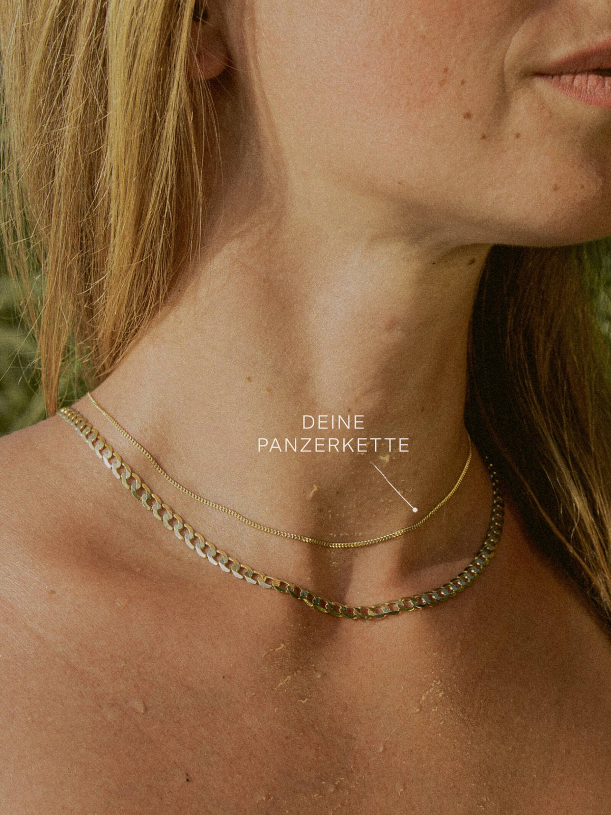 Panzerkette 333er Gold 8 Karat – Feine Goldkette Damen, 1,4mm