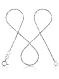 Ankerkette DELICATE Dünn Silber Diamantiert