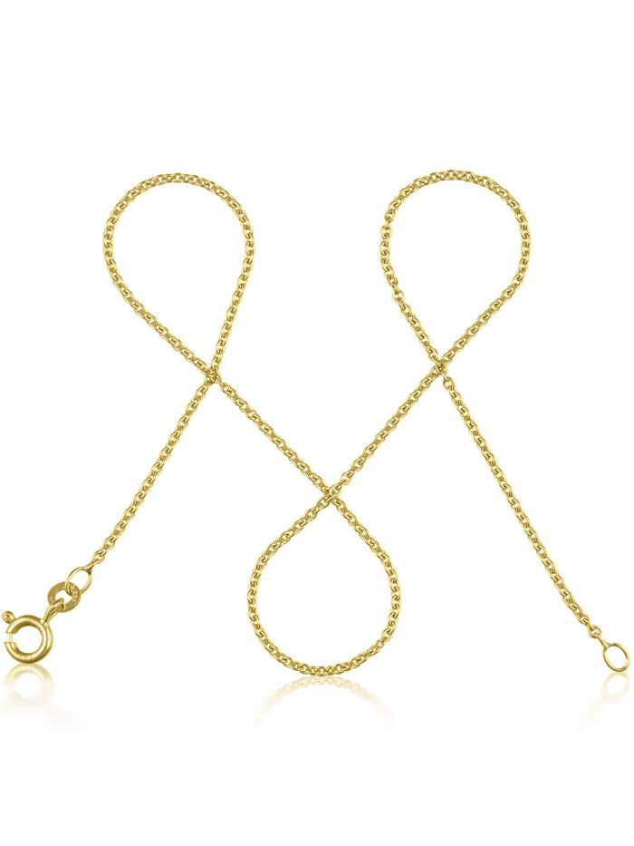 Ankerkette 333er Gold 8 Karat – Filigrane Goldkette Damen, 1,5mm