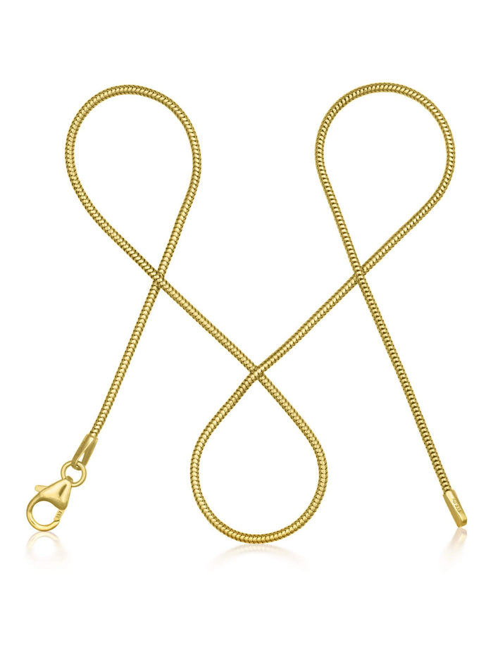 Schlangenkette HEARTFELT Dünn aus 333er Gold (8 Karat)
