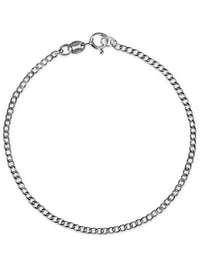 Armband Panzerkette ESSENTIAL Schwarz Rhodiniert 1