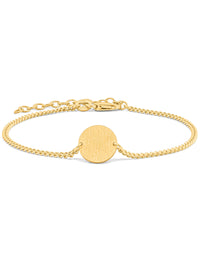 Armband Panzerkette CIRCLE Vergoldet 1