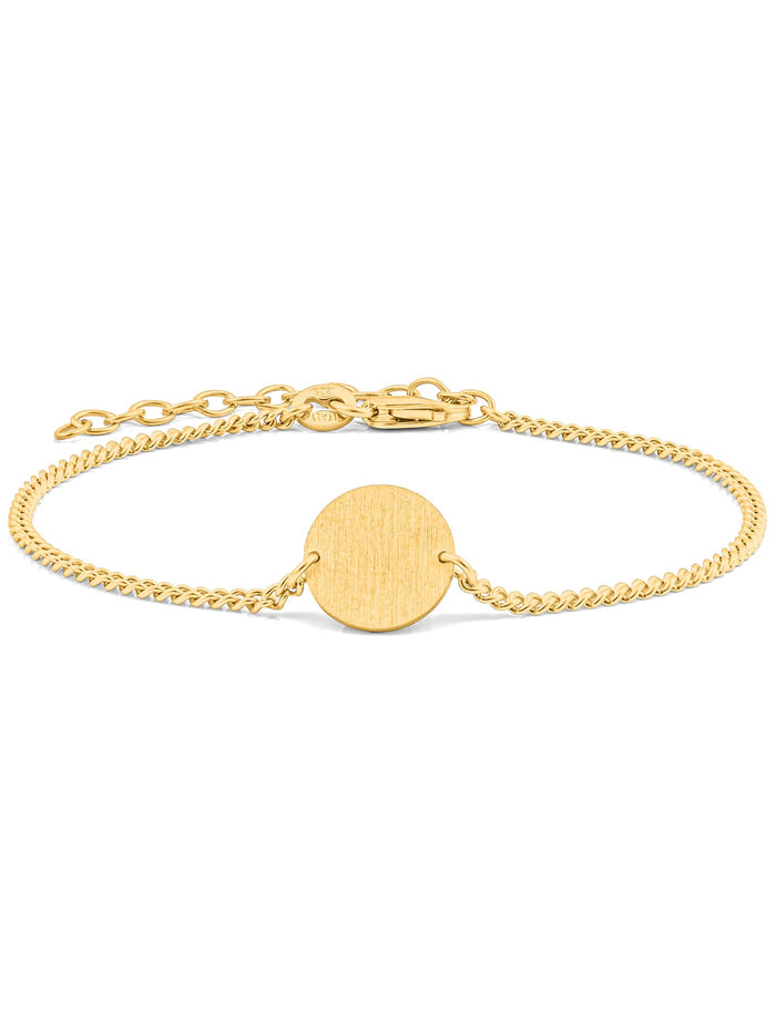 Armband Panzerkette CIRCLE Vergoldet