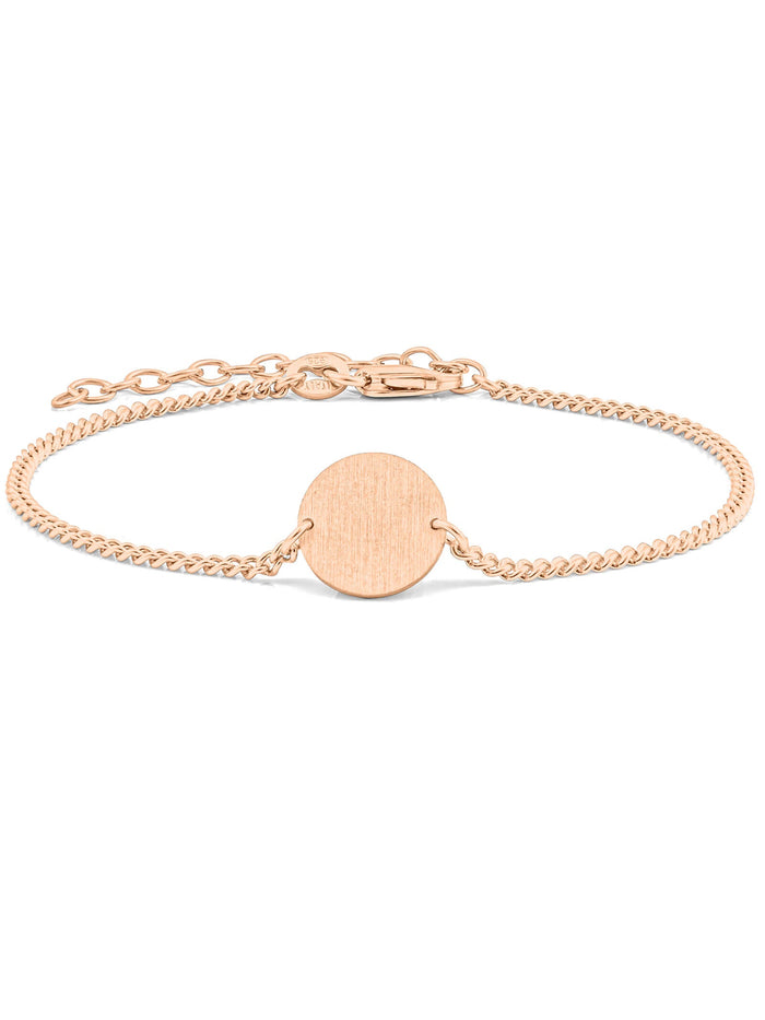 Armband Panzerkette CIRCLE Roségold Vergoldet
