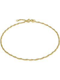 Fußkette Singapurkette SINGAPORE Filigran aus 333er Gold (8 Karat) 1
