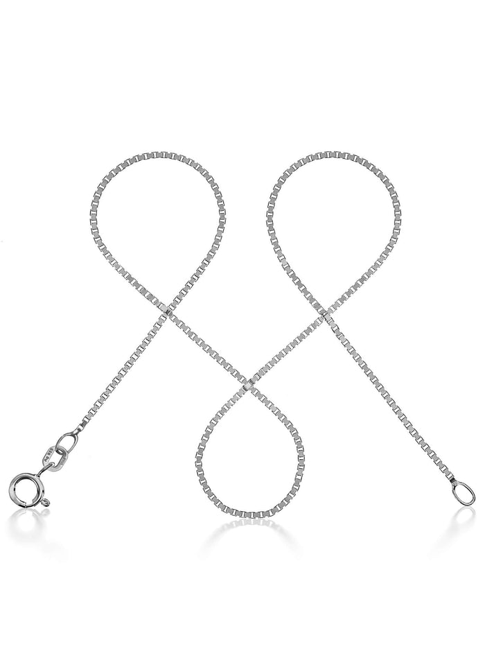 Venezianerkette 925 Sterling Silber – Filigrane Silberkette Damen, 1,2mm