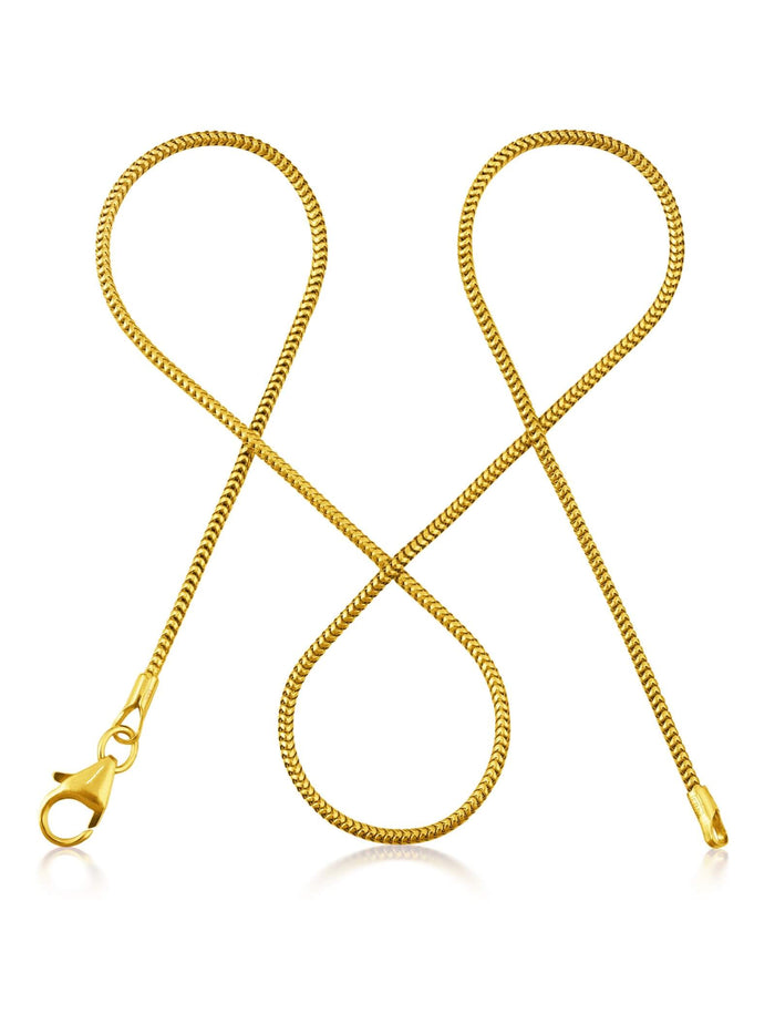 Schlangenkette HEARTFELT Dünn Vergoldet