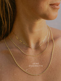 Ankerkette DELICATE Minimalistisch aus 585er Gold (14 Karat) 2