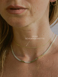 Schlangenkette HEARTFELT Dünn aus 585er Gold (14 Karat) 4