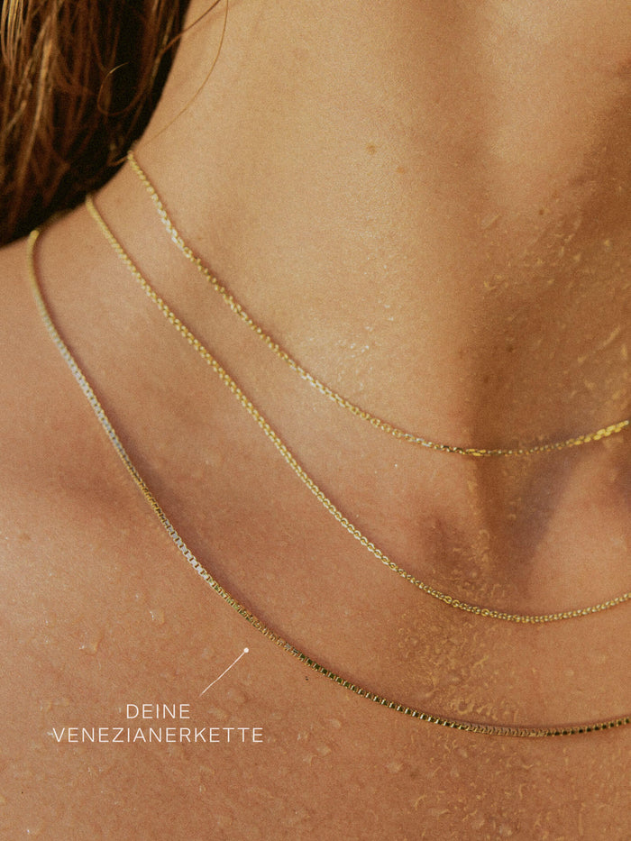 Venezianerkette VENICE Zart aus 585er Gold (14 Karat)