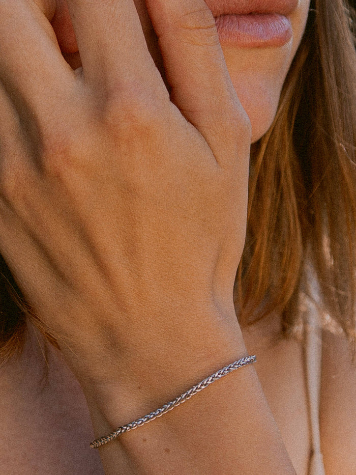 Armband Bingokette BLISS aus 585er Weißgold (14 Karat)