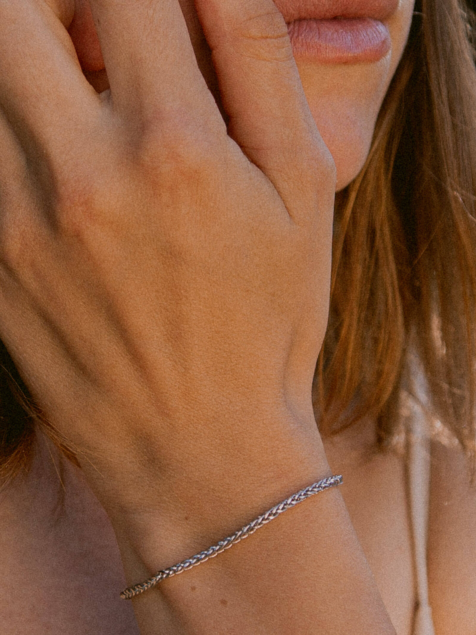 Armband Bingokette BLISS aus 585er Weißgold (14 Karat)