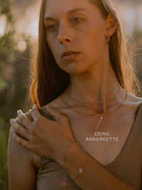 Ankerkette Roségold Vergoldet – Feine Roségoldkette Damen 925 Sterling Silber, 1,55mm 2