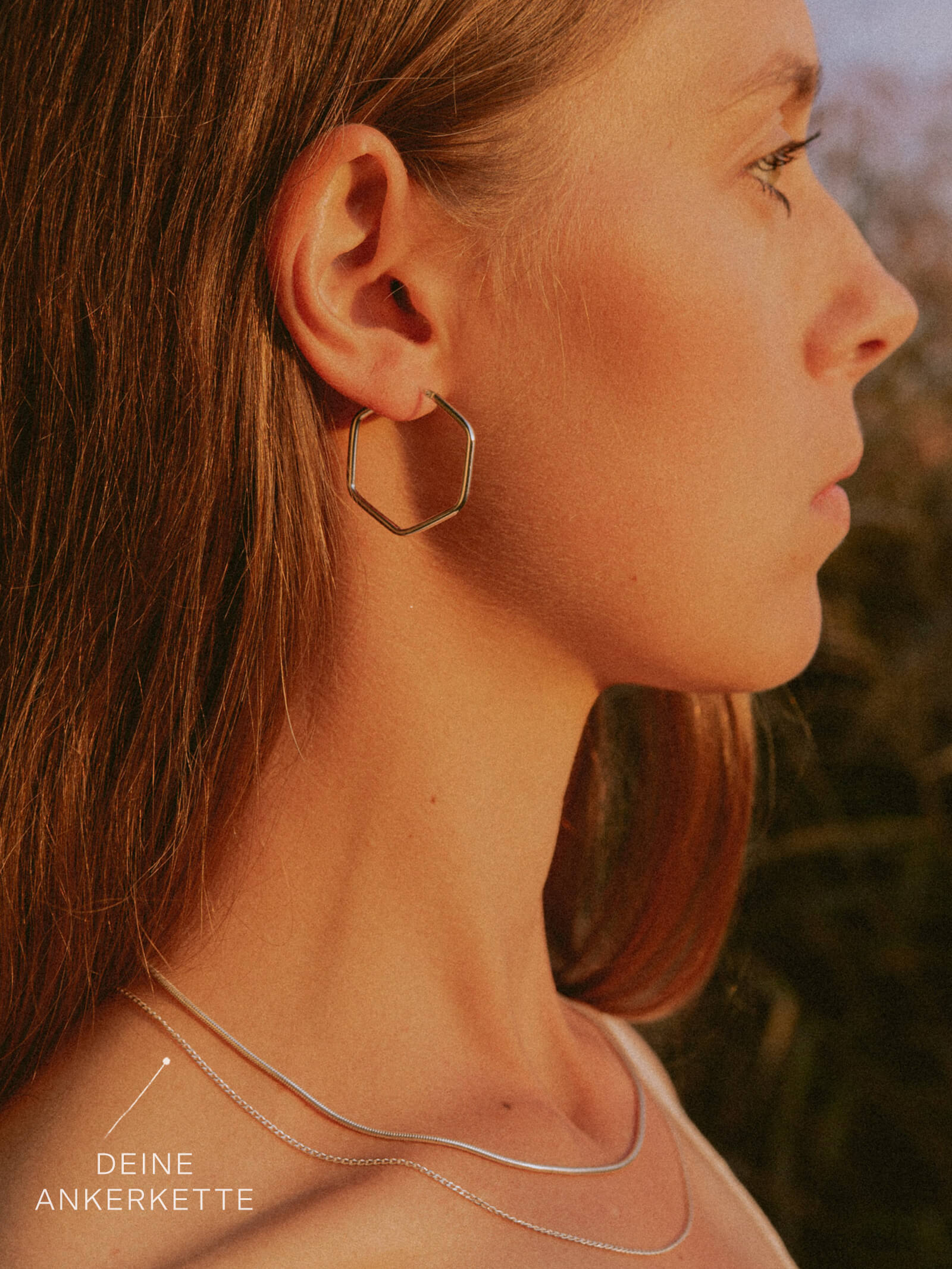 Ankerkette DELICATE Dünn Silber Diamantiert