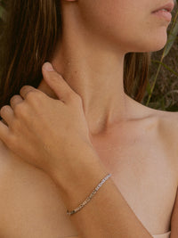 Armband Königskette 2,8 mm Rhodiniert Silber 5