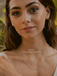 Schlangenkette HEARTFELT Hauchzart Silber 5