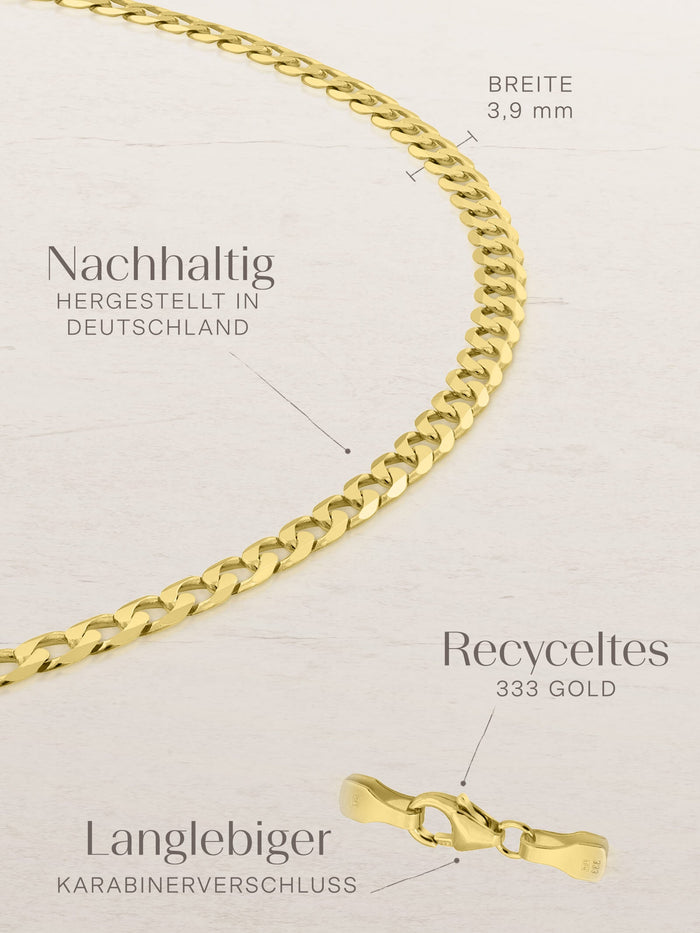 Armband Panzerkette TIMELESS Original aus 333er Gold (8 Karat)