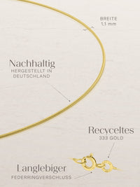 Schlangenkette ETERNITY Zierlich 8k Gold 1
