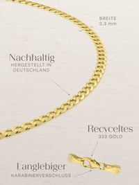 Panzerkette TIMELESS Original aus 333er Gold (8 Karat) 4