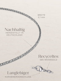 Armband Bingokette BLISS aus 585er Weißgold (14 Karat) 5