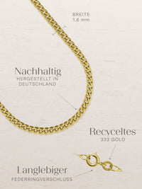 Panzerkette TIMELESS Dezent aus 333er Gold (8 Karat) 3
