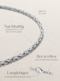 Armband Königskette ROYAL Klassisch Silber 2