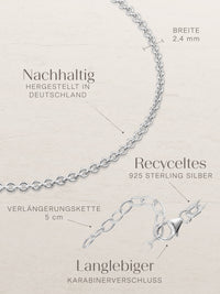 Fußkette Ankerkette DELICATE Silber 5