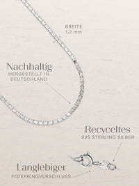 Venezianerkette 925 Sterling Silber – Filigrane Silberkette Damen, 1,2mm 4