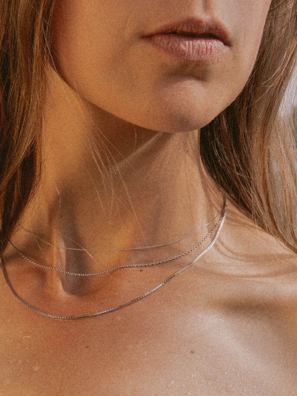 Ankerkette DELICATE Filigran aus 585er Weißgold (14 Karat)