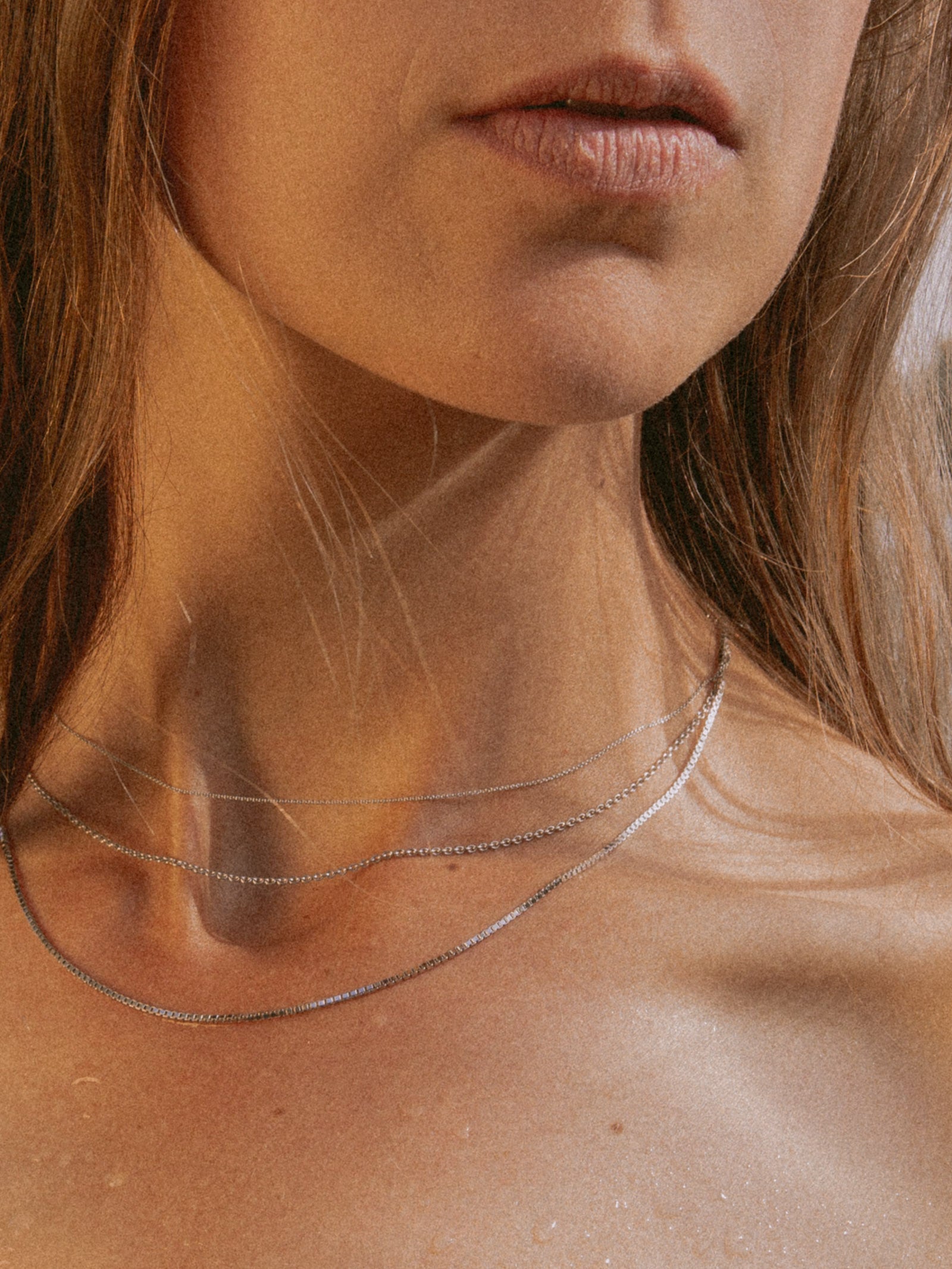 Ankerkette DELICATE Filigran aus 585er Weißgold (14 Karat)