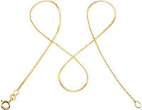Venezianerkette 333er Gold 8 Karat – Filigrane Goldkette Damen, 0,9mm 1