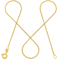 Panzerkette 585er Gold 14 Karat – Feine Goldkette Damen, 1,1mm 1