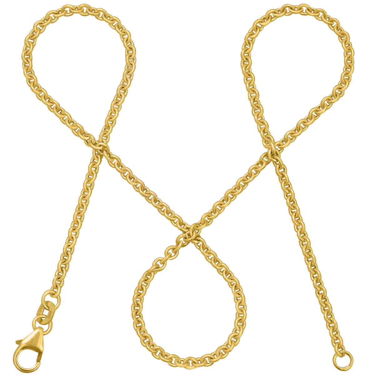 Ankerkette DELICATE Minimalistisch aus 585er Gold (14 Karat)