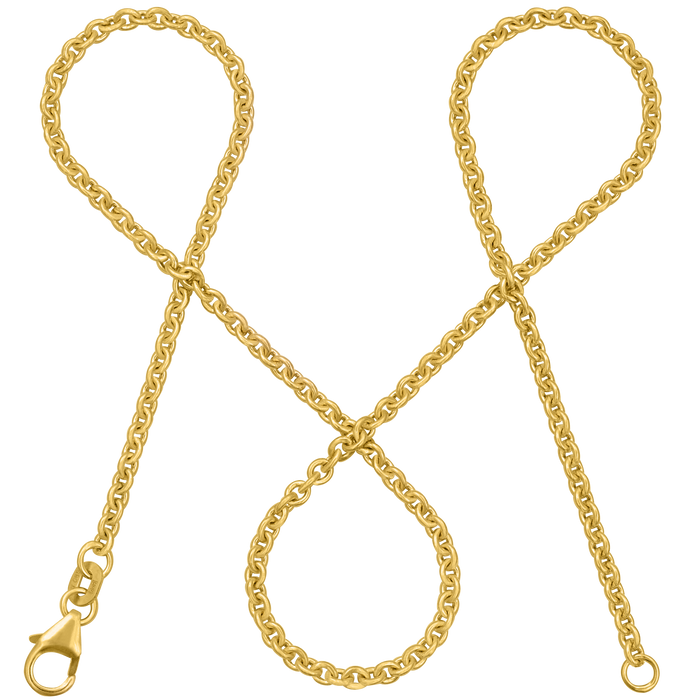 Ankerkette DELICATE Minimalistisch aus 585er Gold (14 Karat)