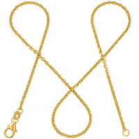 Ankerkette DELICATE Zierlich 14k Echtgold Diamantiert 1