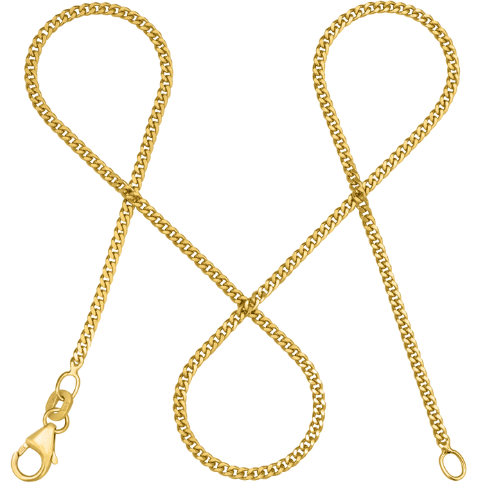 Panzerkette TIMELESS Schlicht aus 585er Gold (14 Karat)