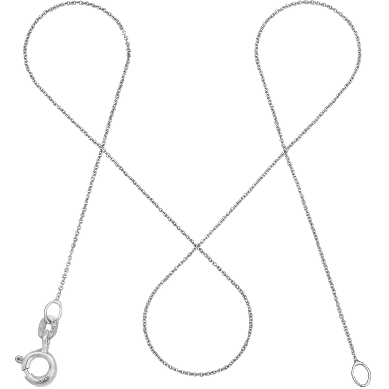 Ankerkette DELICATE Hauchzart aus 585er Weißgold (14 Karat)