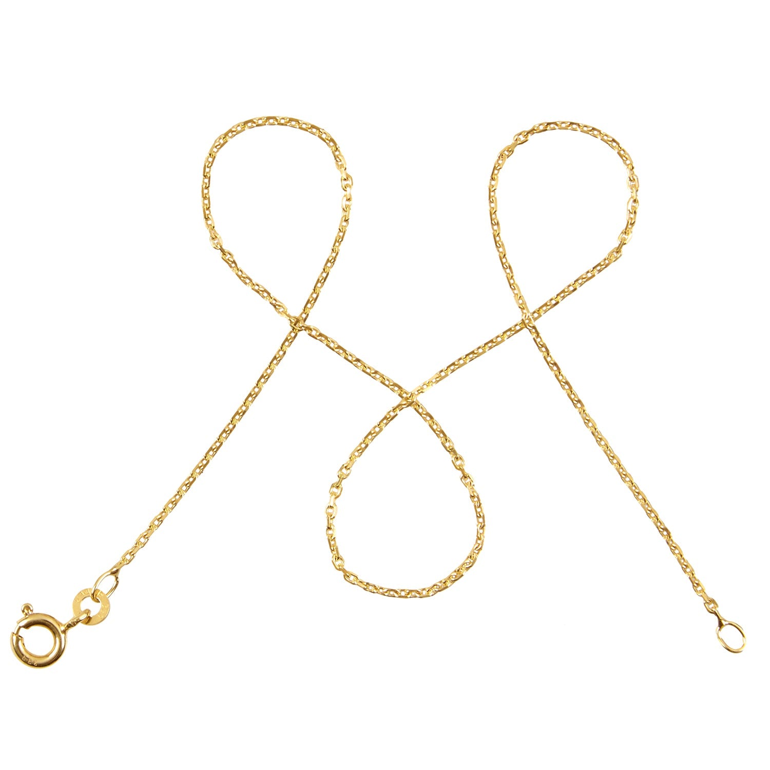 Ankerkette DELICATE Filigran Diamantiert aus 333er Gold (8 Karat)
